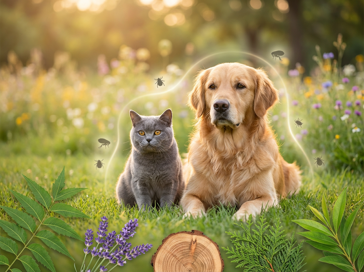 Un repellente naturale efficace contro pulci e zecche?